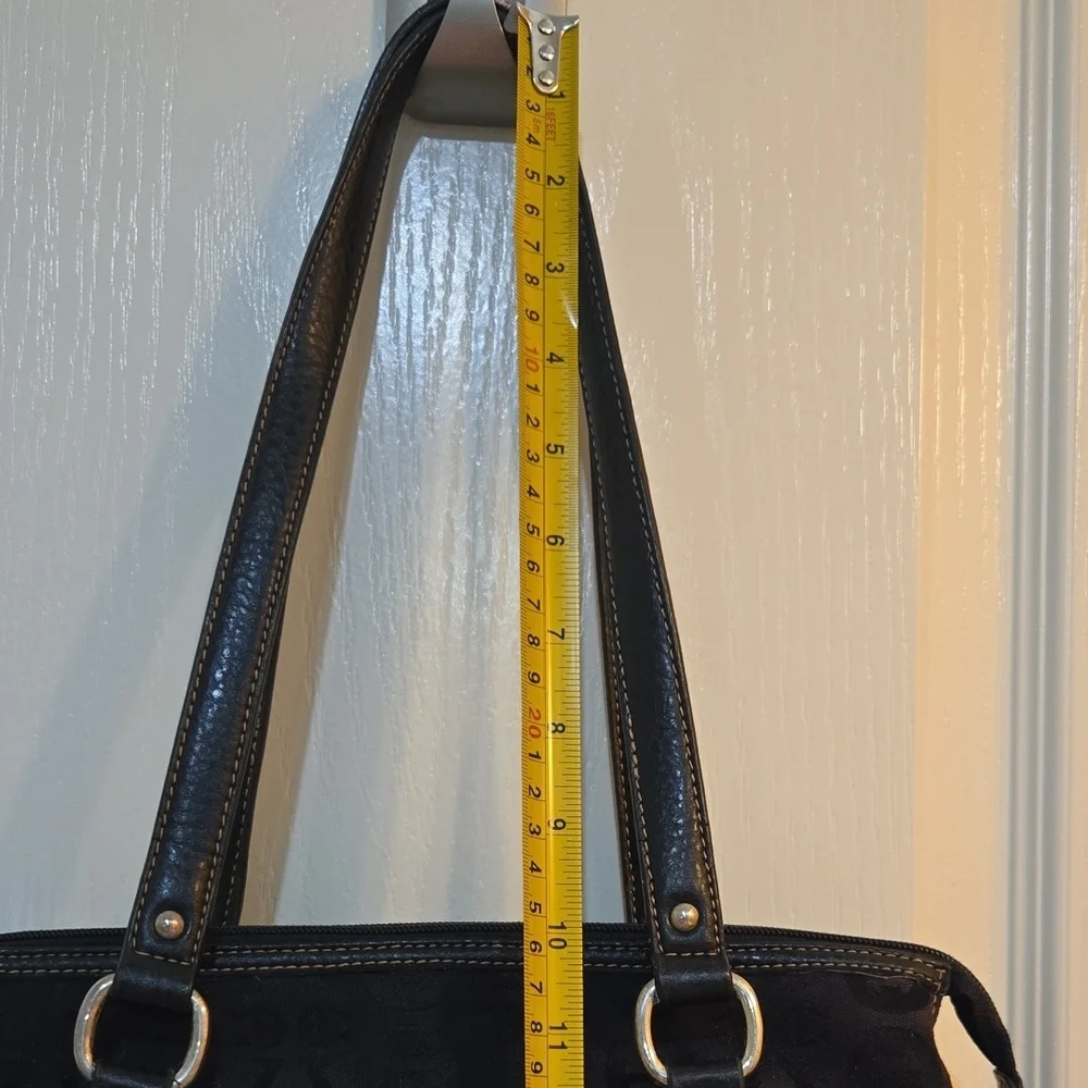 Etienne Aigner Signature Black shoulder Purse Bag Tote
